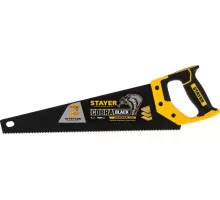 Ножовка по дереву STAYER Cobra BLACK 400 универсальная (пила) 400 мм, 7tpi, тефлон покрытие 2-15081-40_z01