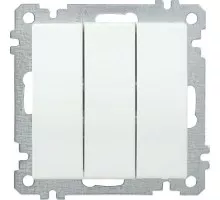 Выключатель 3-клавишный IEK ВС10-3-0-Б 10А BOLERO белый EVB30-K01-10-1