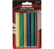 Стержни клеевые REXANT цветные 11x100 мм, 12 шт. 09-1230