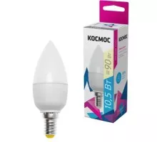 Лампа светодиодная КОСМОС CN 10.5W 220V E14 3000K LkecLED10.5wCNE1430