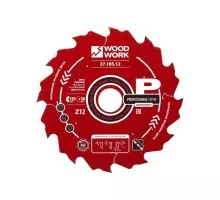 Пильный диск по дереву WOODWORK 185x1,8/1,2x30 Z=12 A=20 27.185.12