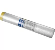 Защитная пленка ЗУБР ПРОФЕССИОНАЛ с клейкой лентой, hdpe, 10мкм, 2,4х20м 12250-240-20