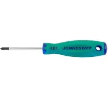 Отвертка крестовая JONNESWAY D71P175 ANTI-SLIP GRIP, PH1 х 75 мм 049950