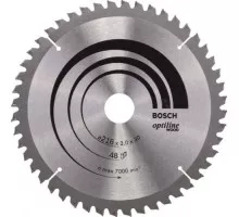 Пильный диск по дереву BOSCH Standard 216Х30 48 OPTILINE WOOD 2608640432
