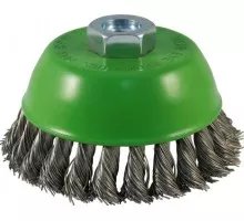 Щетка обдирочная для УШМ D.BOR чашеобразная INOX Standard D-100 мм М14 витая (арт. D02-IS-100-M14-050) D02-IS-100-M14-050
