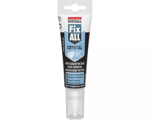 Клей-герметик SOUDAL FIX ALL CRYSTAL прозрачный (туба 125 мл) 134138 [134138]