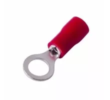 Наконечник REXANT 08-0013 ( уп 100 шт ) кольцевой изолированный ø 4.3 мм 0.5-1.5 мм² красн [08-0013]