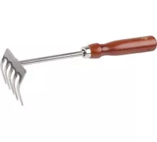Грабельки GRINDA 8-421149 из нержавеющей стали, деревянная ручка, 250 мм 8-421149_z01