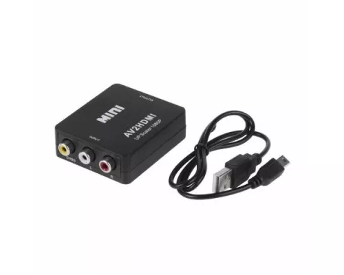 Конвертер REXANT 17-6939 3 RCA на HDMI, пластик, черный Конвертер REXANT 17-6939 3 RCA на HDMI, пластик, черный