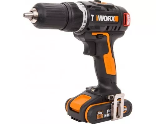 Дрель-шуруповерт аккумуляторная WORX WX367.3 ударная, бесщеточная Дрель-шуруповерт аккумуляторная WORX WX367.3 ударная, бесщеточная