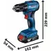 Дрель-шуруповерт аккумуляторная BOSCH GSR 185-LI [06019K3000] 2х2,0 Ач