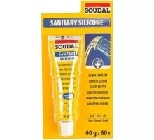 Герметик SOUDAL санитарный, белый (60 гр) 120033 120033