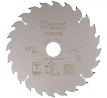 Пильный диск по дереву Cutop Profi plus 24Т, 210х1,5/2,2х32/30/25,4/20 мм с тефлоновым пок 75-21024Т