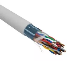 Кабель REXANT F/UTP, CAT 5е, PVC 25x2x0,48мм, внутренний, серый 01-1201-R