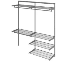 Гардеробная система ПРАКТИК HOME OptimaG180 графит S70299918515