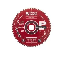 Пильный диск по дереву WOODWORK 210x1,8/1,2x30 Z=64 A=15 27.210.64