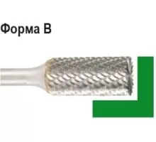 Бор-фреза по металлу D.BOR форма В цилиндр с торцовыми зубьями 6,0*18,0/50,0 хв. 6 мм 9f-11060k02d W-040-9F-11060K02D