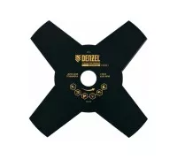 Диск кустореза Denzel 230х25,4 толщина 1,6 мм, 4 лезвия 96323