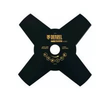 Диск кустореза Denzel 230х25,4 толщина 1,6 мм, 4 лезвия 96323
