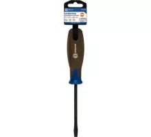 Отвертка шлицевая Кобальт 912-021 polywood sl 6,0х100 мм cr-v, древесно-полимерная р