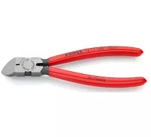 Бокорезы KNIPEX KN-7211160SB для пластика, губки 45°, пружина, 160 мм