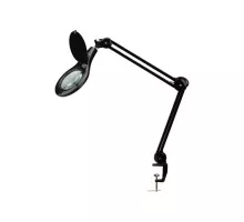 Лупа REXANT 31-0406 на струбцине круглая 5D с подсв. 56SMD LED, ø127мм