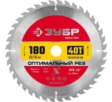 Пильный диск по дереву ЗУБР Оптимальный рез 180x20/16мм 40Т 36912-180-20-40_z01