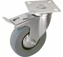 Колесная опора аппаратная LONGWAY SCgb93 поворотная, с тормозом, D-75 мм 01230220