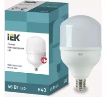 Лампа светодиодная IEK HP 65Вт 230В 4000К E40 LLE-HP-65-230-40-E40