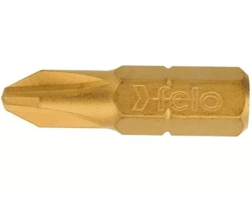Бита для заворачивания FELO 02201070 крестовая серия tin ph 1x25, 10 шт Бита для заворачивания FELO 02201070 крестовая серия tin ph 1x25, 10 шт