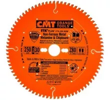 Пильный диск по алюминию СМТ 250x2.6/1.8x30Z80T CGNEG-6° 276.250.80M