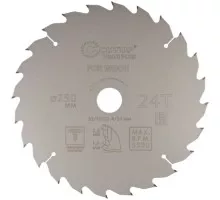 Пильный диск по дереву Cutop Profi plus 24Т, 250х1,8/2,6х32/30/25,4/20 мм с тефлоновым пок 75-25024Т