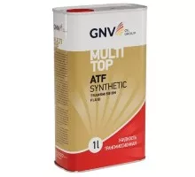 Масло трансмиссионное GNV MultiTop ATF Synthetic 1 л (металл. канистра) GMT101213001755SYN0001