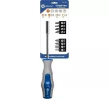 Отвертка с битами Кобальт 646-676 рукоятка ultra grip с набором cr-v (9 шт.)