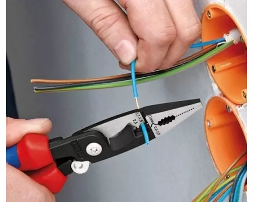 Клещи электромонтажные KNIPEX KN-1382200TBK 6-в-1 Клещи электромонтажные KNIPEX KN-1382200TBK 6-в-1