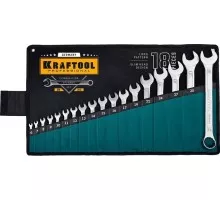 Набор комбинированных гаечных ключей KRAFTOOL 6-32 мм, 18 предметов 27079-H18_z01 27079-H18_z01
