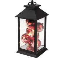 Фонарь декоративный Neon-Night с шариками черный корпус 14х14х27 см, теплый белый 513-063
