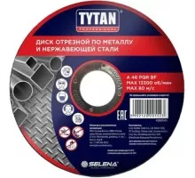 Отрезной круг по металлу Tytan 125х1,6х22,22мм Тов-223123