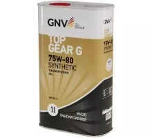 Масло трансмиссионное GNV Top Gear G Synthetic 75W80 GL-4 1 л (металл. канистра) GTG1G72015G40007580001