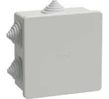 Распаячная коробка IEK KM41235 оп 85х85х40 ip44 (6 каб.ввод.) UKO11-085-085-040-K41-44