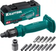 Отвертка ударная KRAFTOOL поворотная реверсивная, сменные биты 8шт., набор 10 пред. 25550-H10_z01