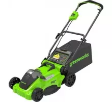 Газонокосилка аккумуляторная GREENWORKS GD40LM16XK4, 40V бесщеточная, 41 см 2517907UB
