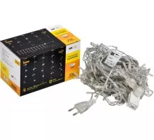 Гирлянда IEK LIGHTING бахрома 4,5х0,7м, 200 светодиодов, белый свет IP44 мерцани LGDU321-2-200-L3-T-S-44