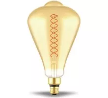 Лампа светодиодная GAUSS ST164 filament 8.5w 660lm 2000к е27 golden flexible led 157802105