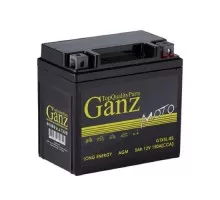 Аккумулятор GANZ AGM мото 5 A/ч обратная 114x69x109 CCA150 A GTX5l-BS GN1205