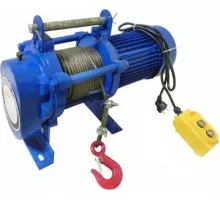 Лебедка электрическая ZITREK KCD- 300/600/220V канат 60 м 001-5423