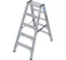 Стремянка алюминиевая KRAUSE STABILO 5 ступеней, 225 кг, двухсторонняя 135124