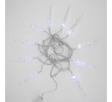 Гирлянда Neon-Night Сосульки 1,5х0,25 м прозрачный пвх, 10 LED, белый 303-068