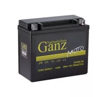 Аккумулятор GANZ AGM мото 20 А/ч обратная 177x88x154 CCA350 А GTX20L-BS GN1220