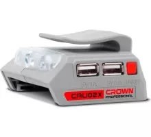 Адаптер для аккумуляторов Crown 20В Li-ion 2хUSB CAU02X